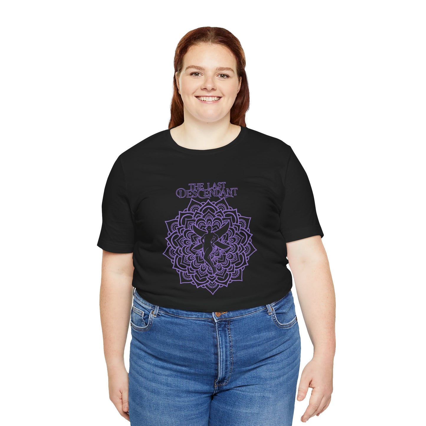 Unisex Tee - The Sanyare Chronicles Niinka Pixie Design - Black/Purple