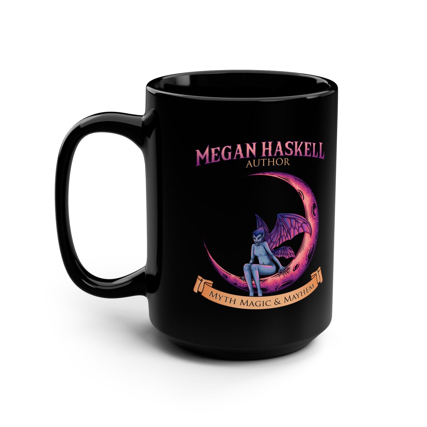 Myth Magic & Mayhem Black Mug, 15oz