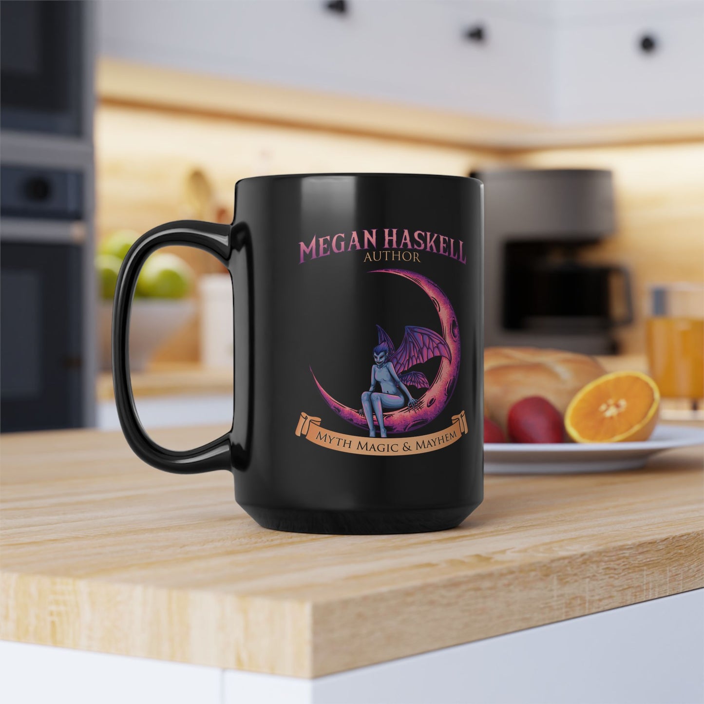 Myth Magic & Mayhem Black Mug, 15oz