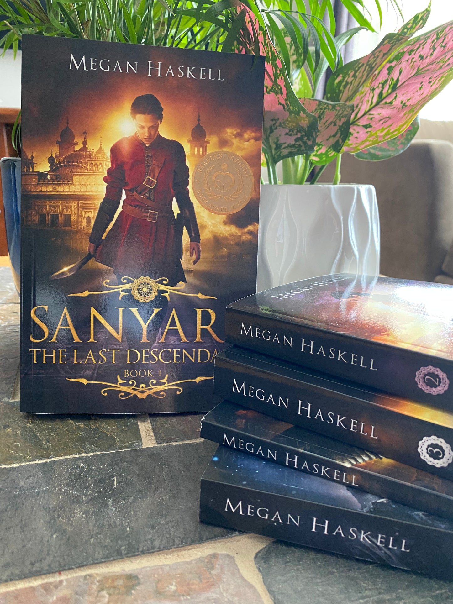 Full set of signed paperbacks for The Sanyare Chronicles